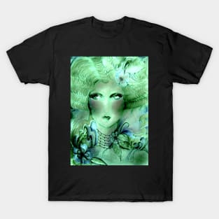 GREEN ART DECO DOLLY WOODLAND FAIRY T-Shirt